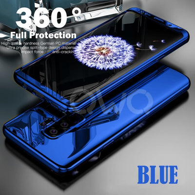 360 Degree Plating Mirror Cases For Samsung Galaxy S9 S8 S7 Edge Full Cover Protective For Samsung Note 9 8 S9 Plus Case Cover