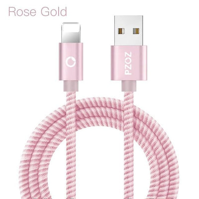 Speed Data Transfer Fiber iPhone USB Cable