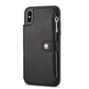Retro Zipper Cases For iPhone 8 7 6S 6 Plus Case for iPhone X XS MAX XR Multi Card Holders leather Wallet Phone Cover