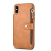 Retro Zipper Cases For iPhone 8 7 6S 6 Plus Case for iPhone X XS MAX XR Multi Card Holders leather Wallet Phone Cover