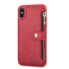 Retro Zipper Cases For iPhone 8 7 6S 6 Plus Case for iPhone X XS MAX XR Multi Card Holders leather Wallet Phone Cover