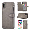 Retro Zipper Cases For iPhone 8 7 6S 6 Plus Case for iPhone X XS MAX XR Multi Card Holders leather Wallet Phone Cover