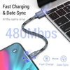 Speed Data Transfer Fiber iPhone USB Cable